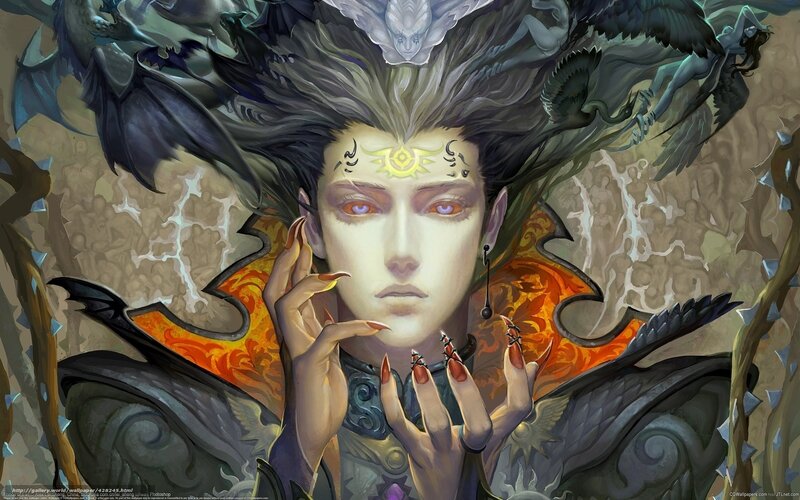 fantasy character with dragon wings