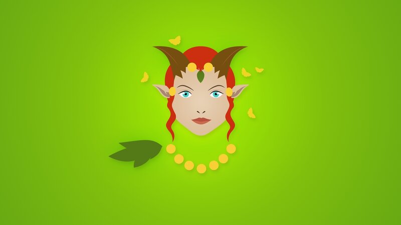 fantasy character with horns