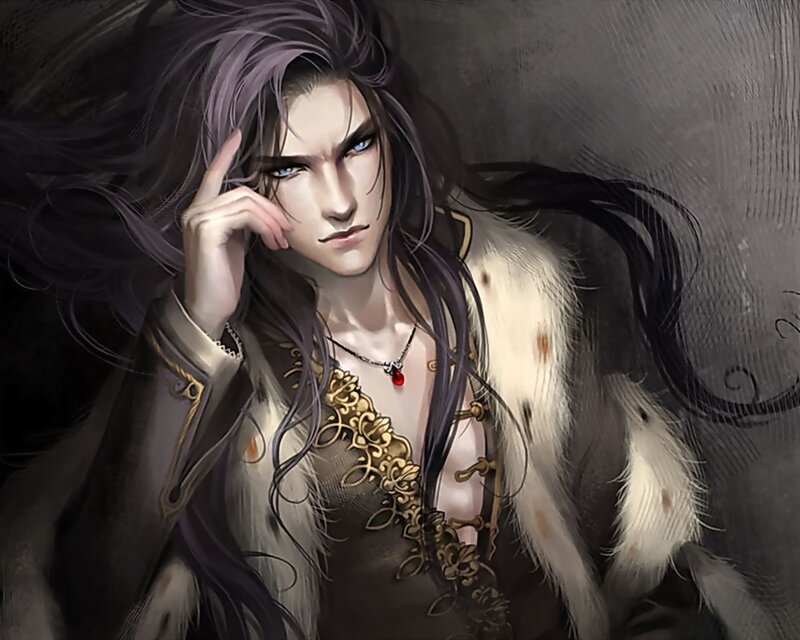 fantasy character with long hair