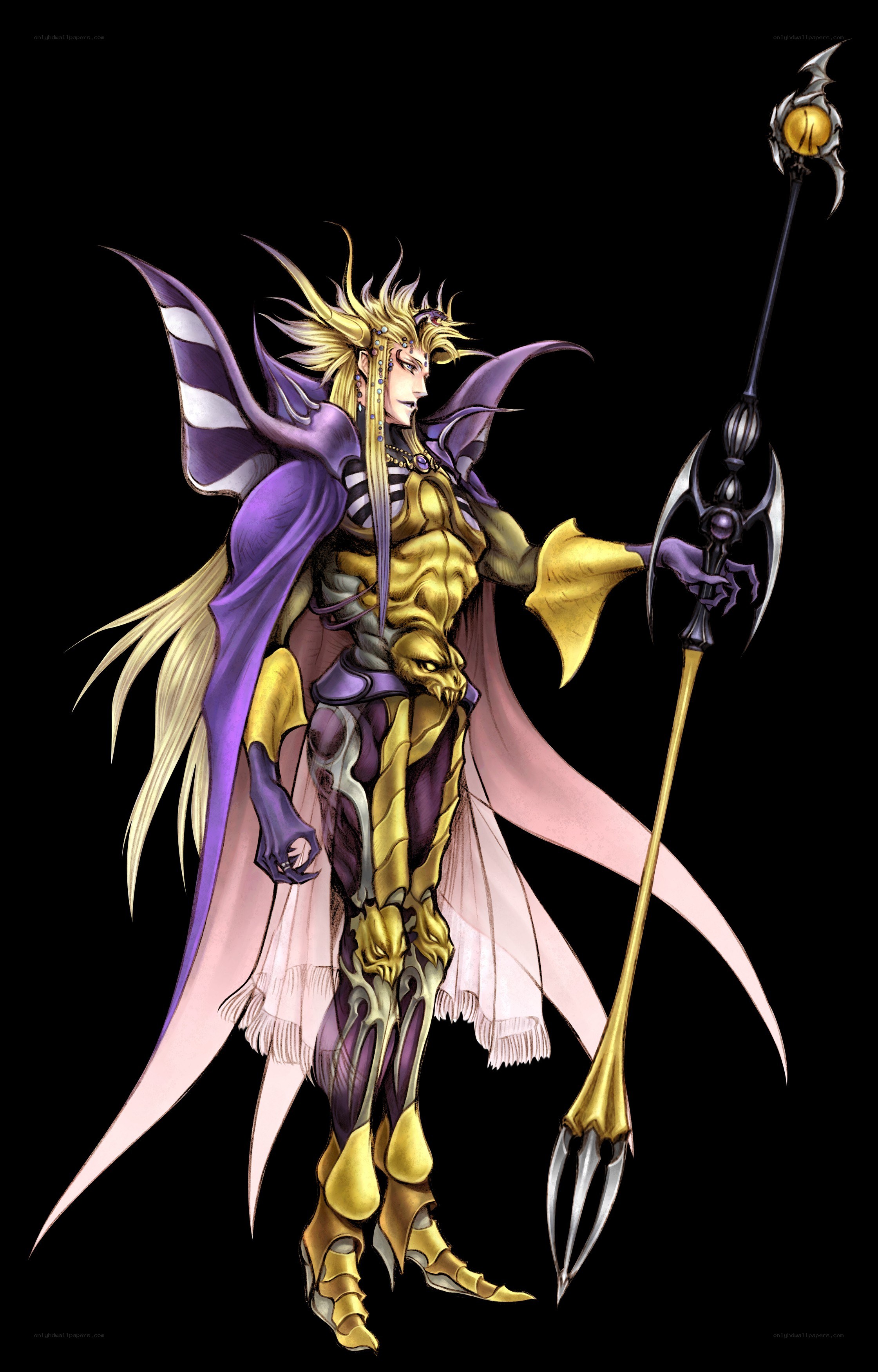 fantasy character with staff