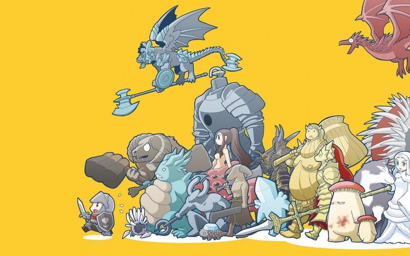 Fantasy Characters and Creatures — Yellow, Playful
