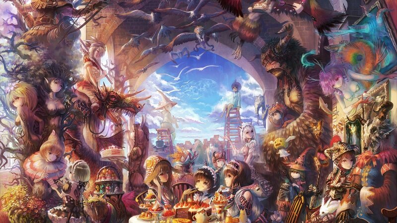 Fantasy Characters at Feast
