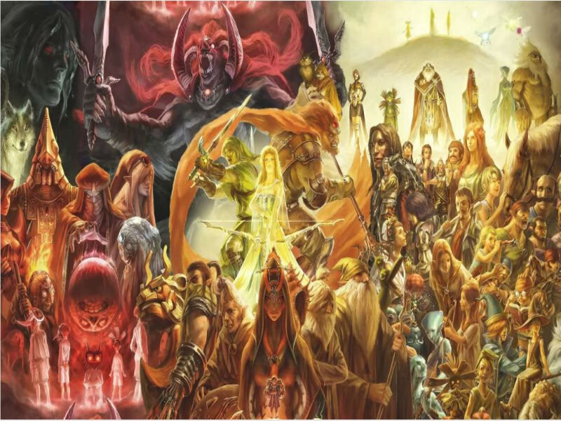 Fantasy Characters Gathering — Red