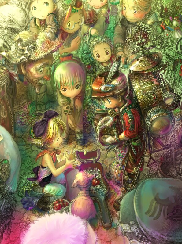 fantasy characters gathering
