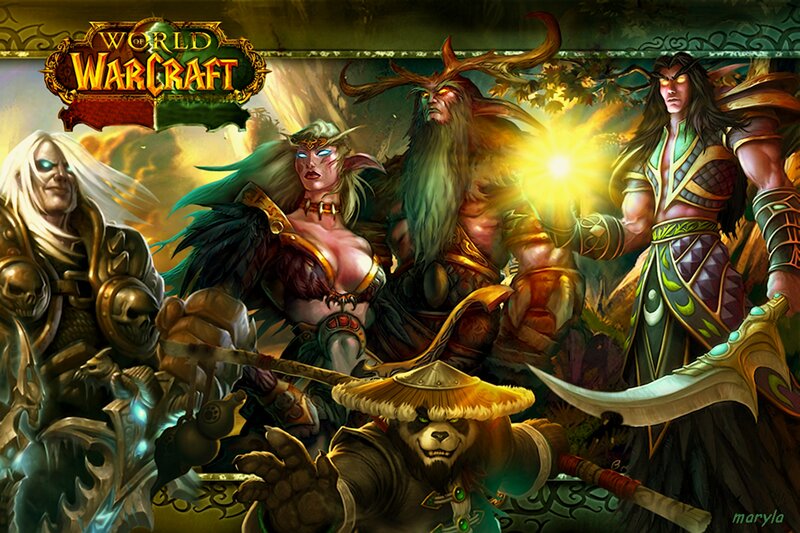 Fantasy Characters Group — Green
