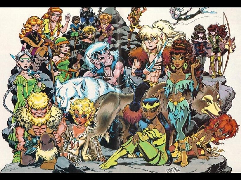 Fantasy characters group portrait