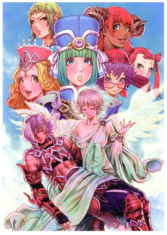 Fantasy characters group portrait