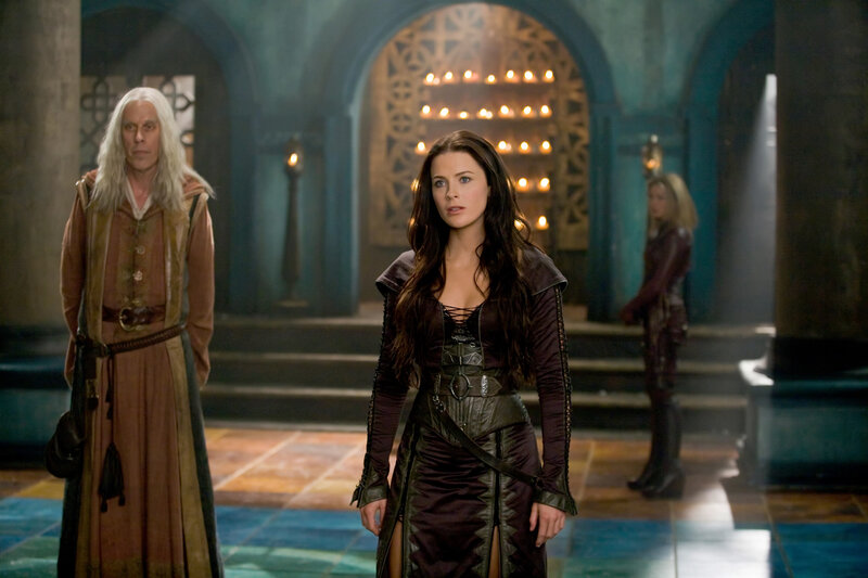 fantasy characters in a castle