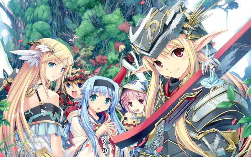fantasy characters in a forest