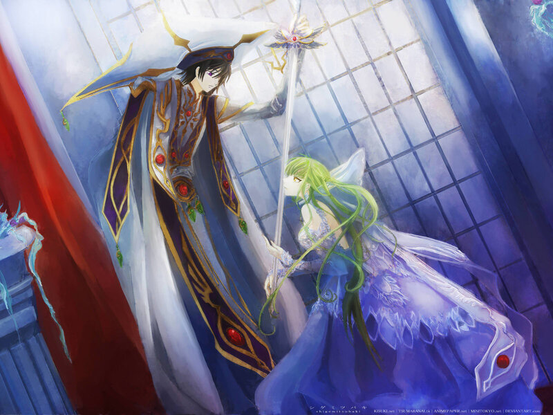 Fantasy characters in a grand hall