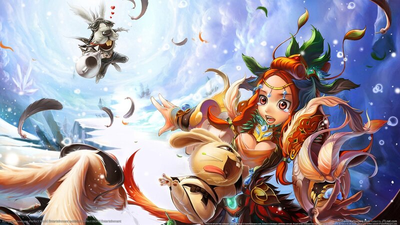 fantasy characters in action