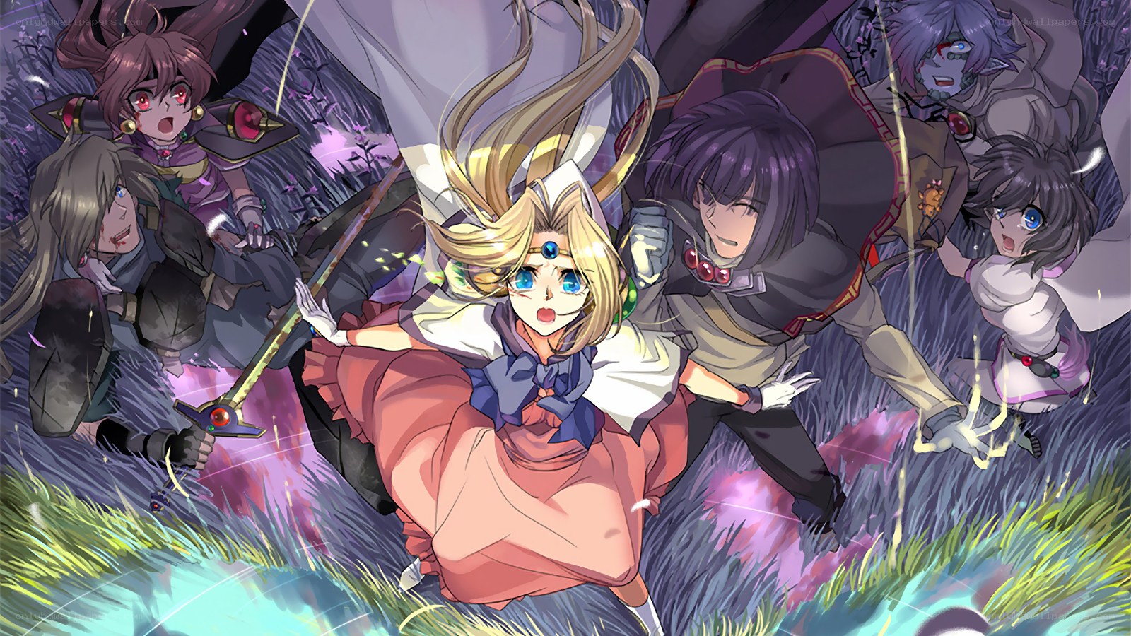 fantasy characters in action
