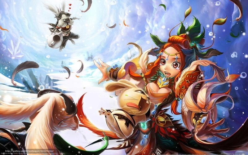 fantasy characters in action