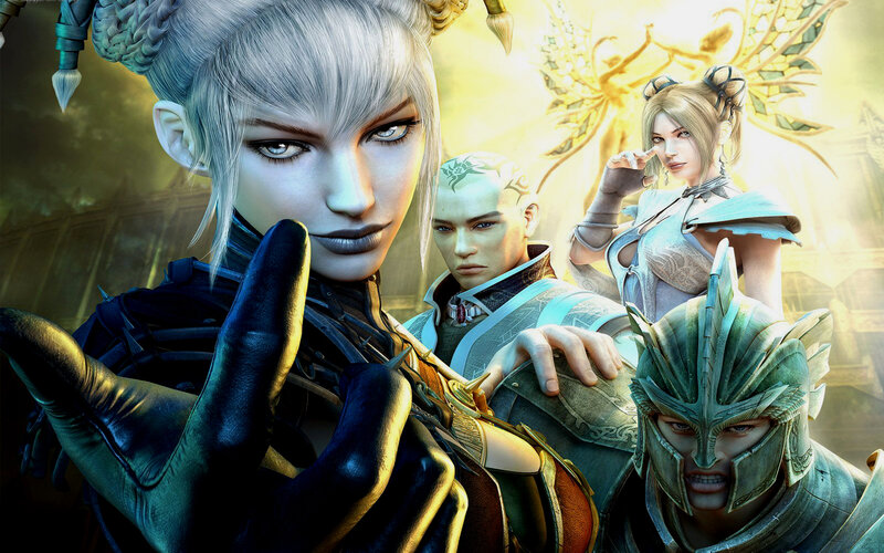 fantasy characters in armor