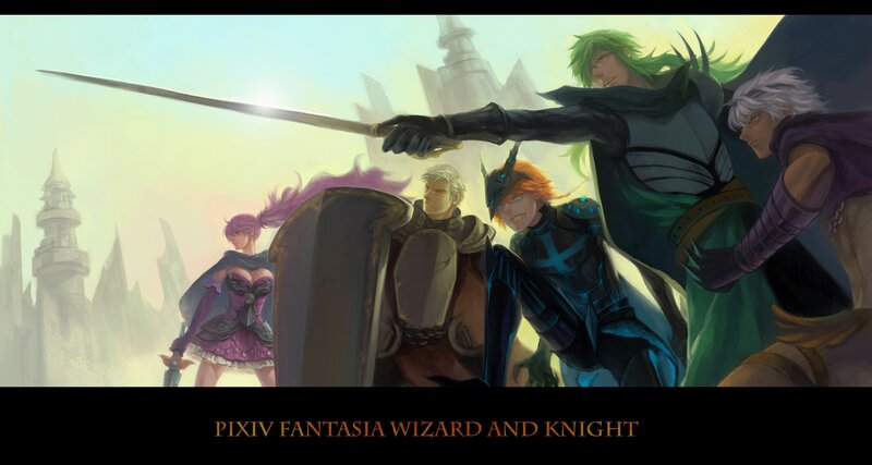 Fantasy Characters in Armor — Green