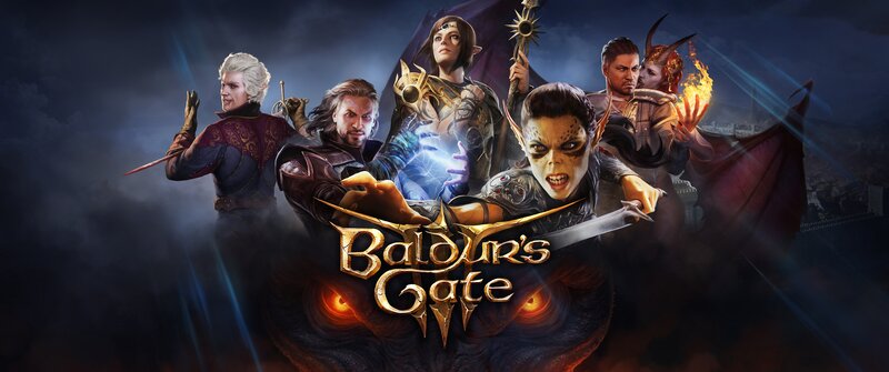 Fantasy Characters in Battle — Dark Blue