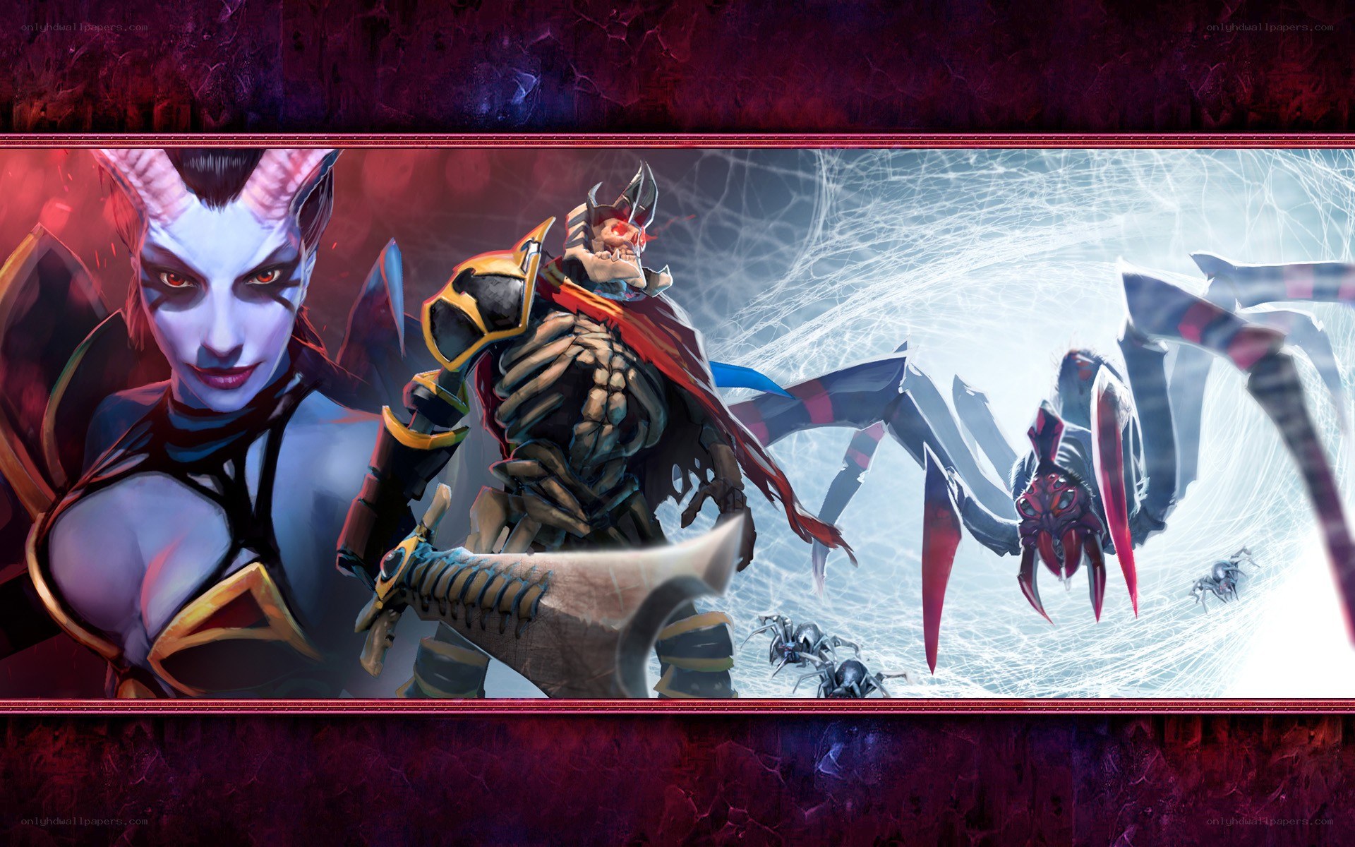 Fantasy characters in combat