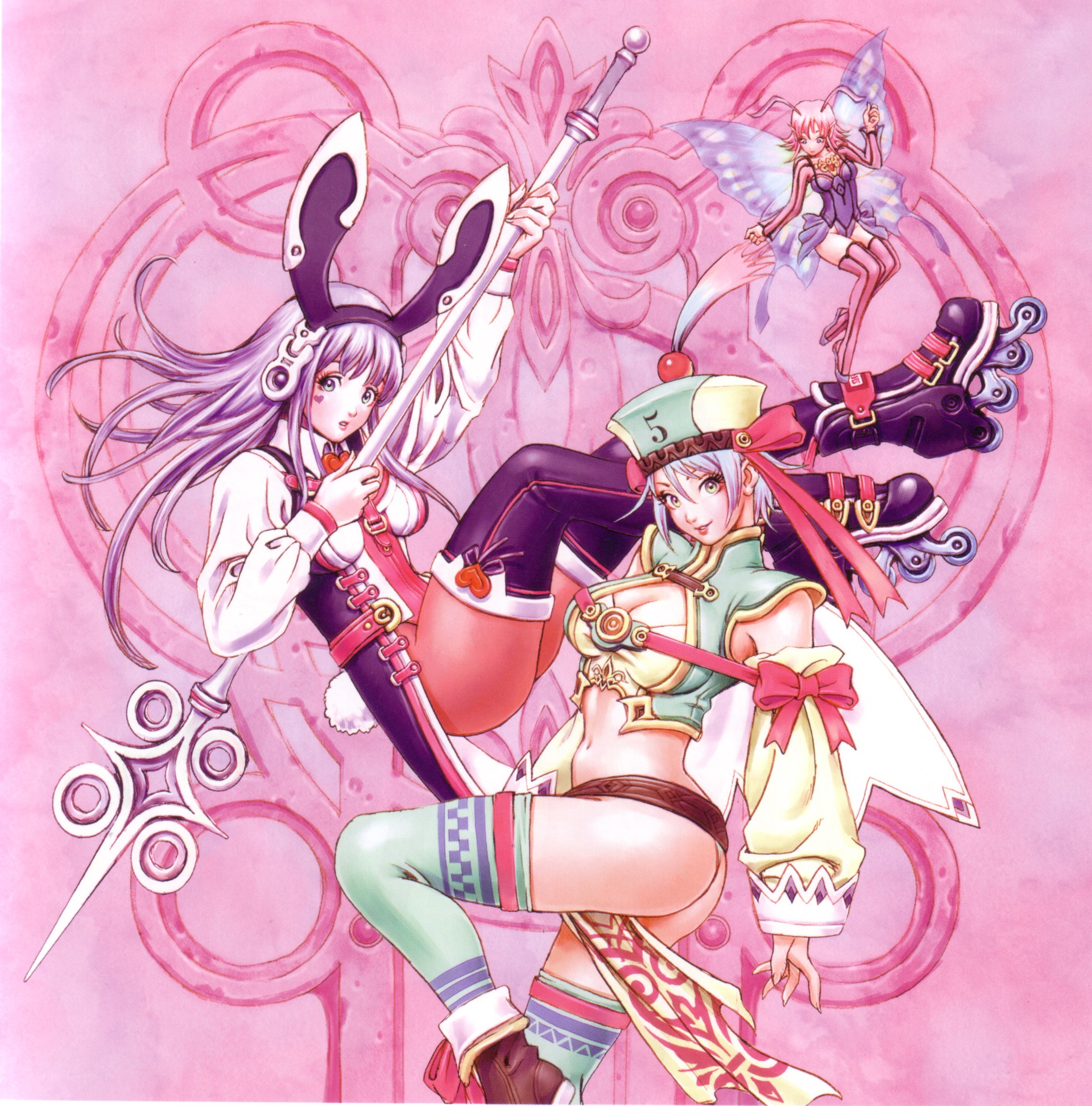 fantasy characters in dynamic pose