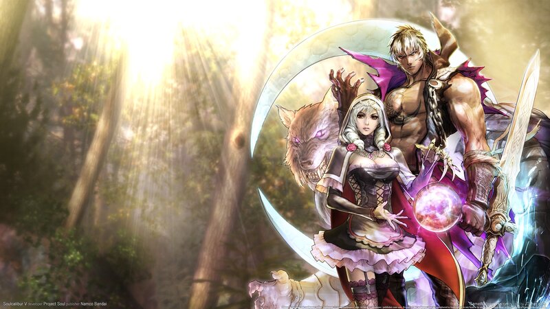 Fantasy Characters in Forest — Purple, Dramatic