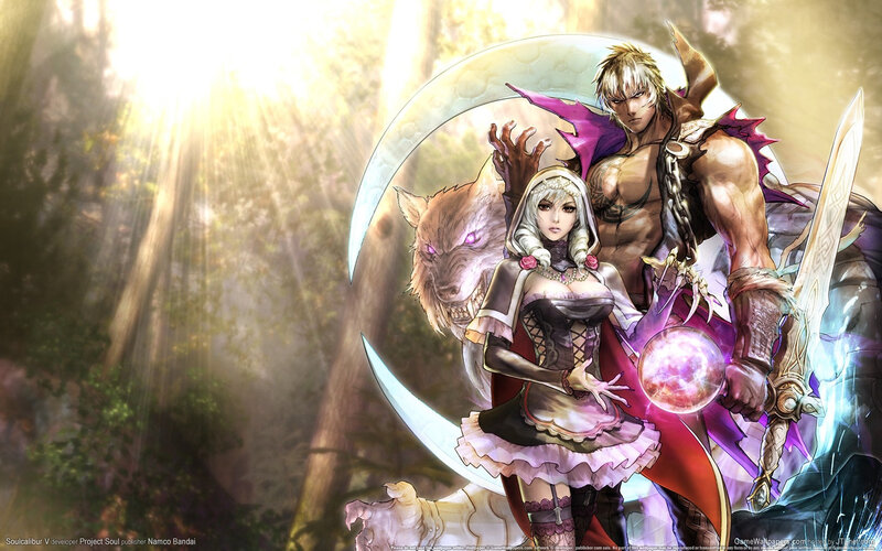 Fantasy Characters in Forest — Purple