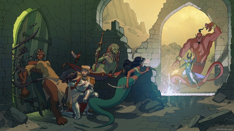 Fantasy Characters in Ruin