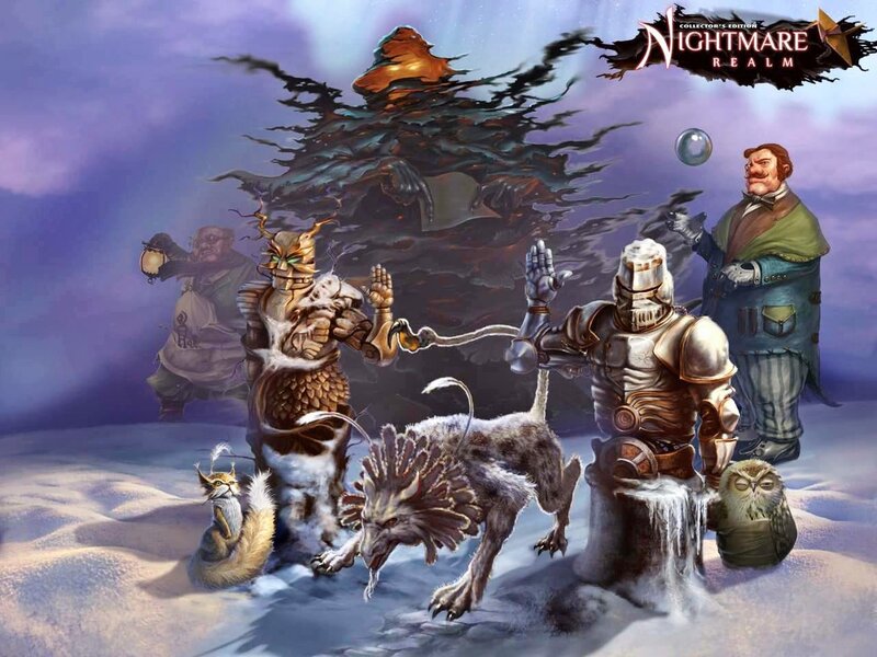 Fantasy Characters in Snow — Purple, Dramatic
