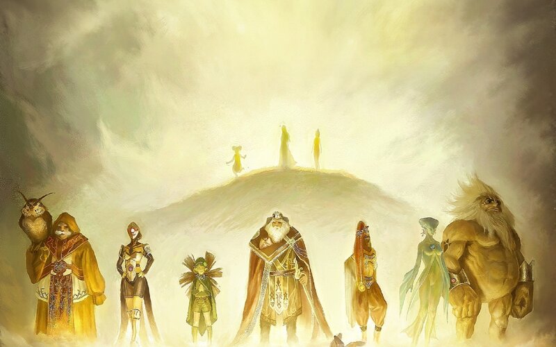 Fantasy Characters on Hill