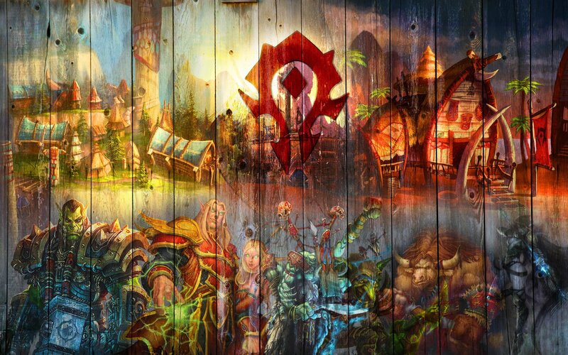 Fantasy Characters on Wood