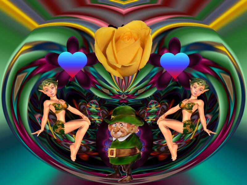 Fantasy characters with rose