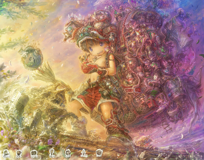 fantasy child with mechanical backpack