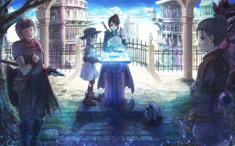 Fantasy city gathering