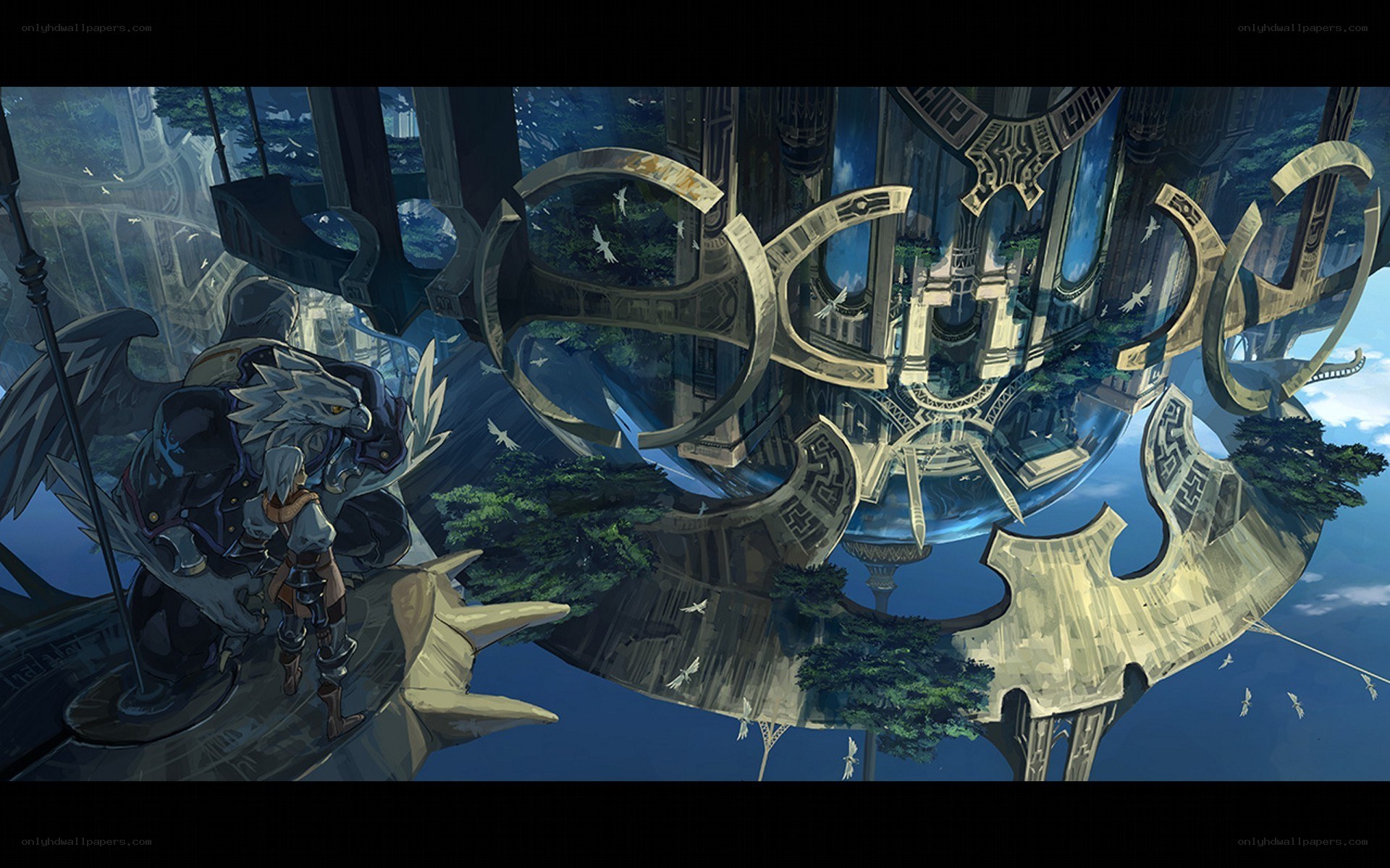 fantasy city in the sky