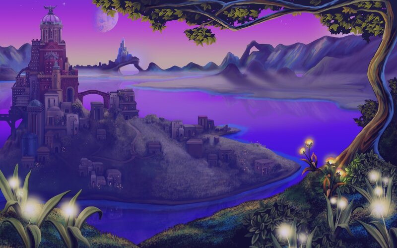 Fantasy City on Island