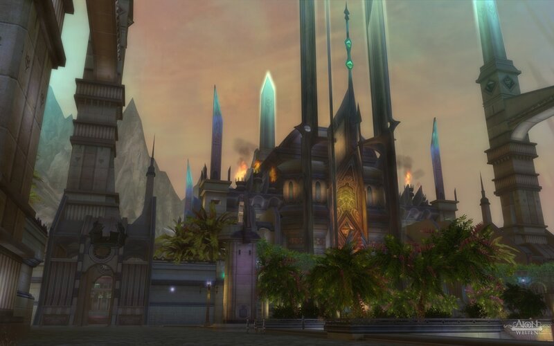 Fantasy city under siege