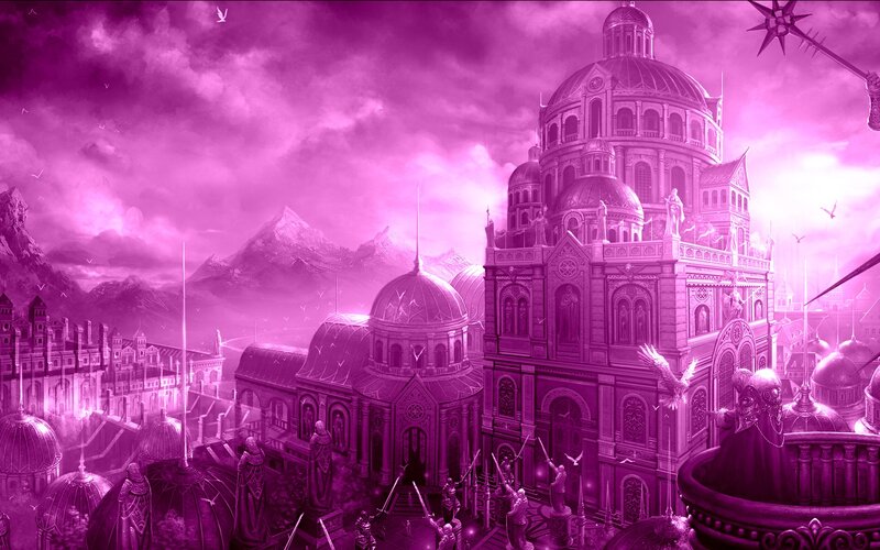 Fantasy City with Domes