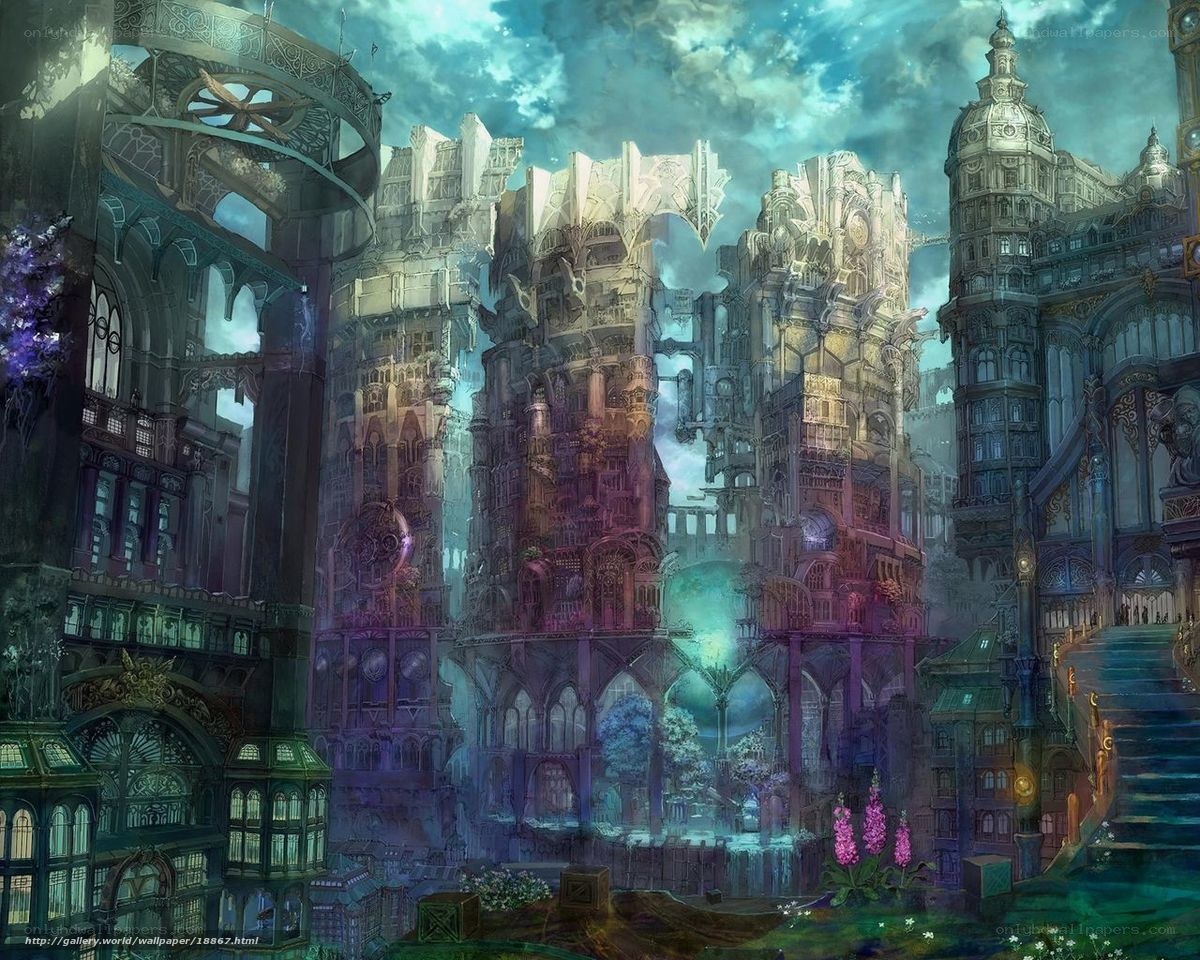 fantasy cityscape artwork