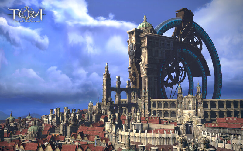 Fantasy Cityscape — Blue, Dramatic, Afternoon