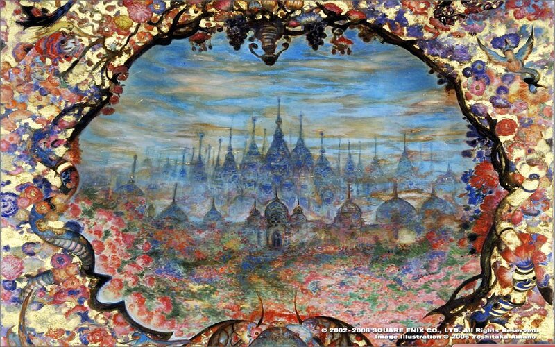 Fantasy cityscape illustration