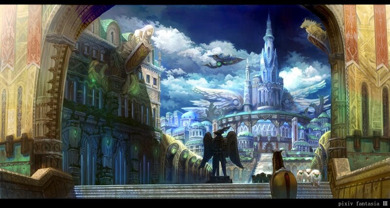 Fantasy Cityscape View