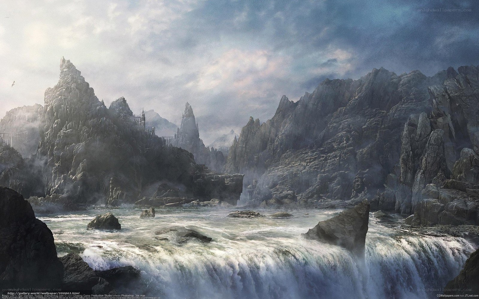 Fantasy coastal fortress