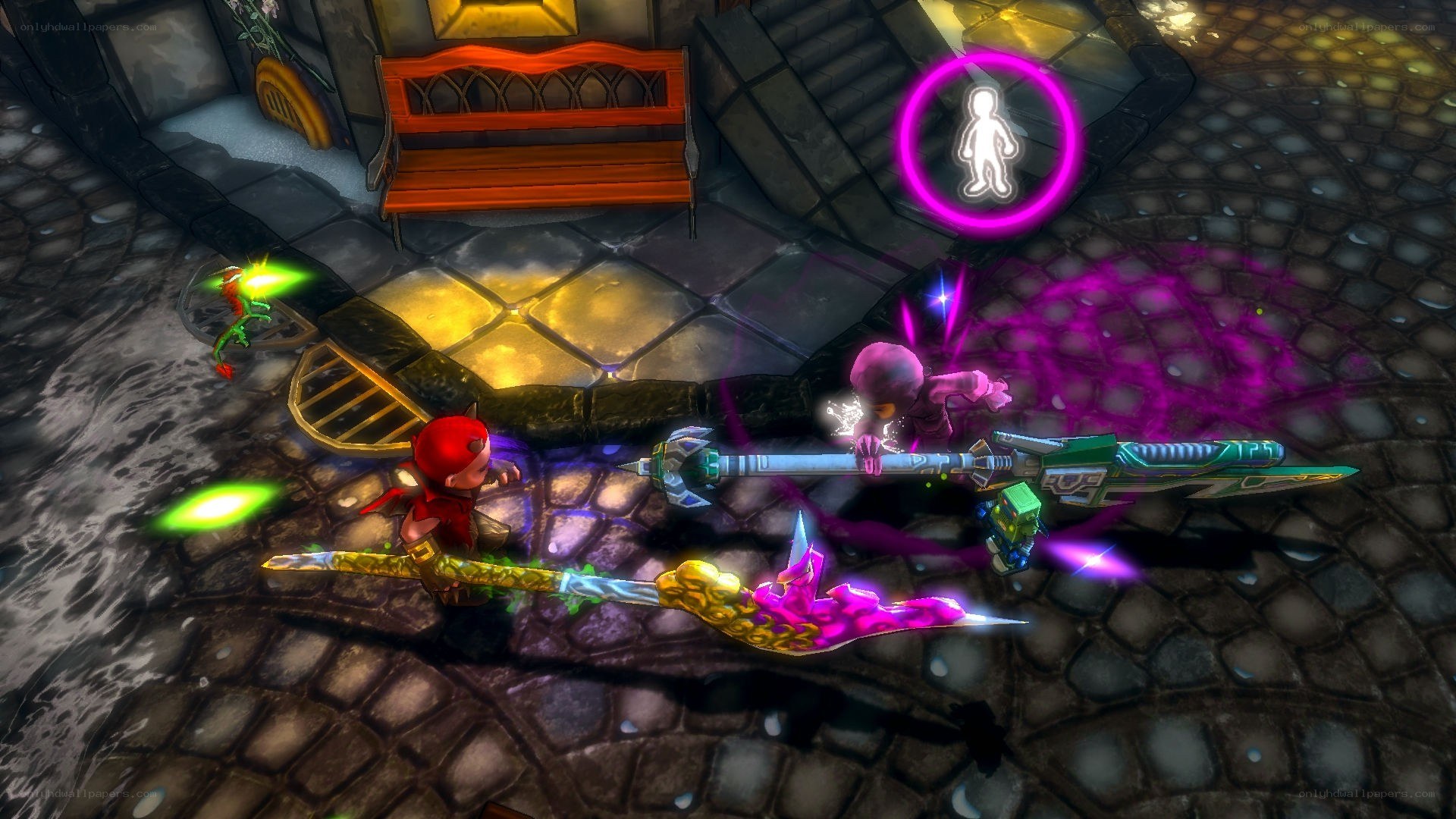 Fantasy combat scene