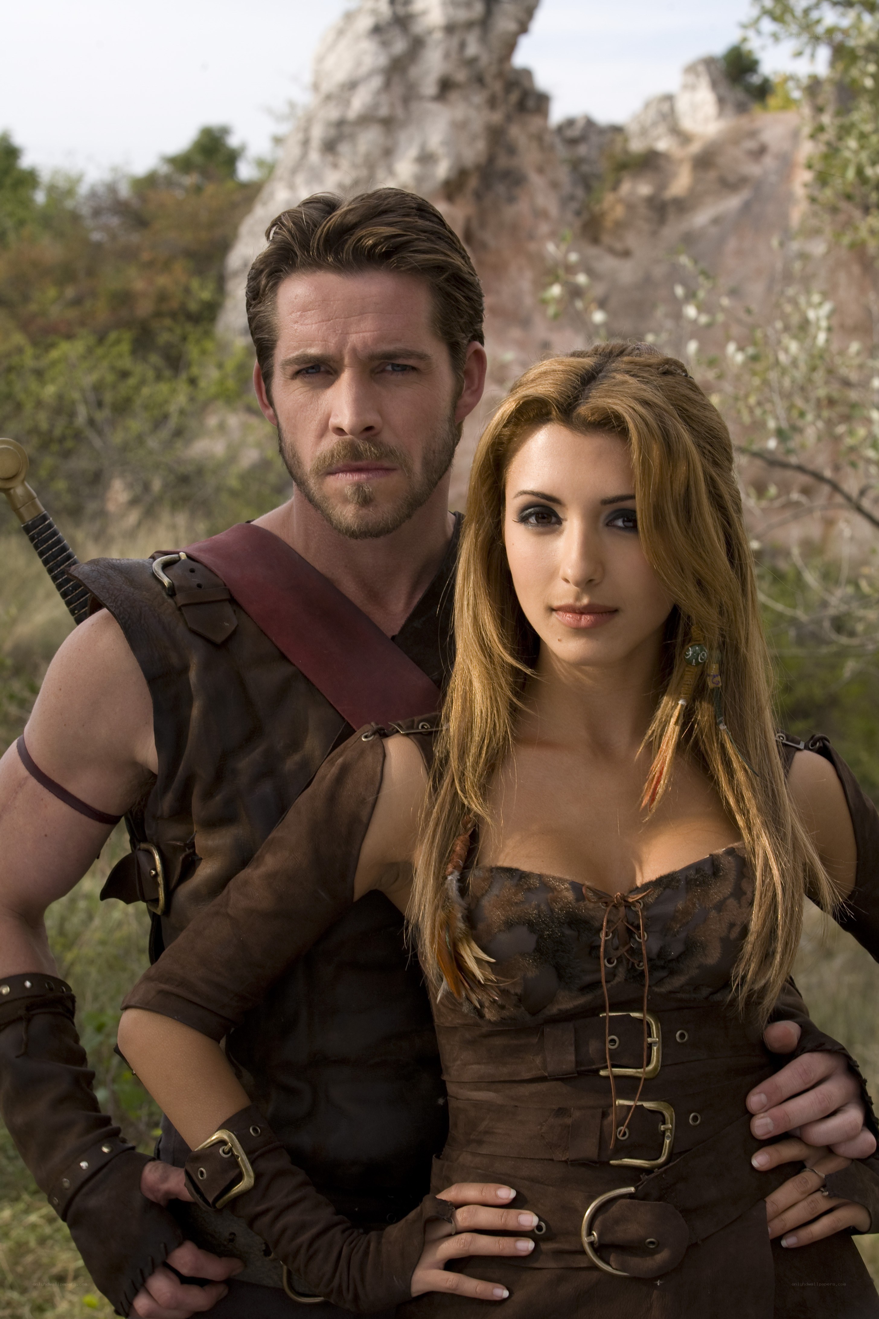 fantasy couple in armor