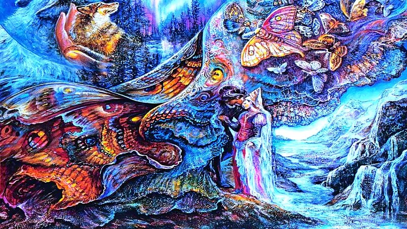 fantasy couple with butterflies