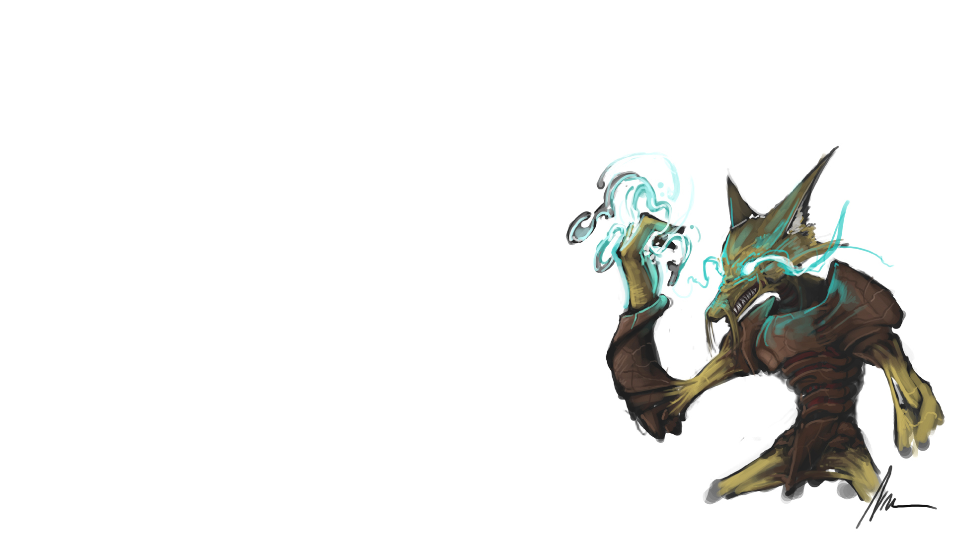 fantasy creature casting spell