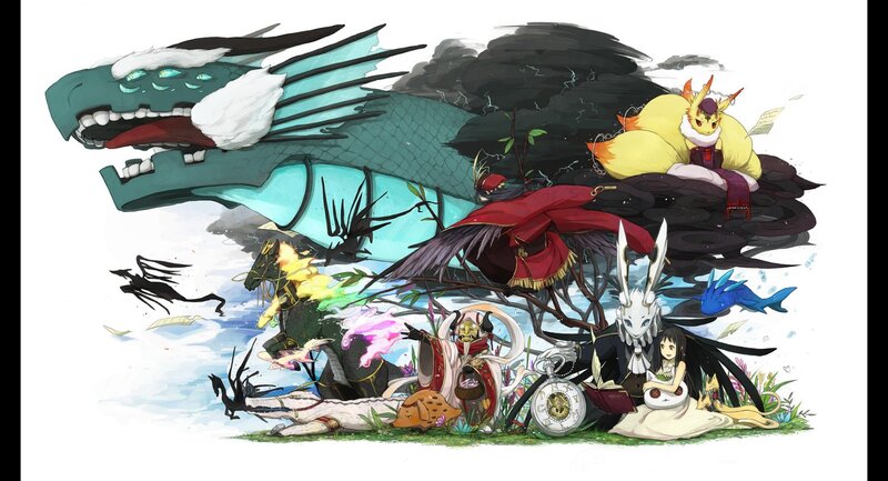 Fantasy creatures and characters