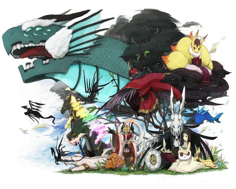 Fantasy Creatures and Characters — Blue