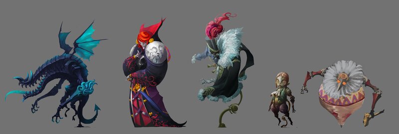 Fantasy Creatures and Characters — Gray