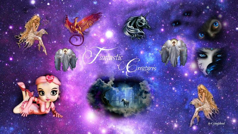 Fantasy Creatures Collage