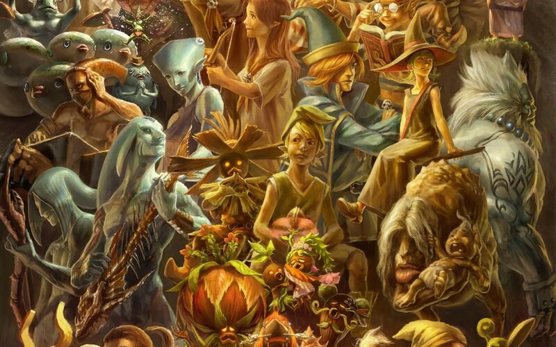 fantasy creatures gathering