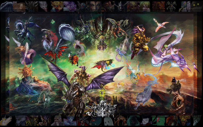 Fantasy Creatures in Battle — Green
